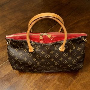 LOUIS VUITTON PALLAS MONOGRAM CERISE BROWN